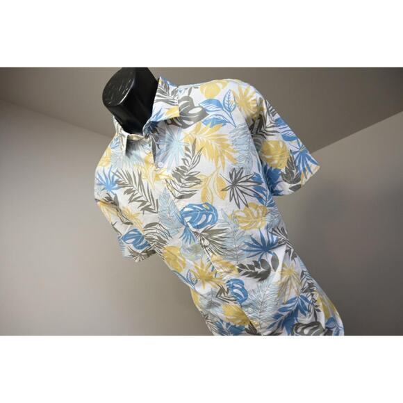 Express Hawaiian Shirt Button Up Floral Casual Short Sleeve Mens Size XL - Picture 2 of 8